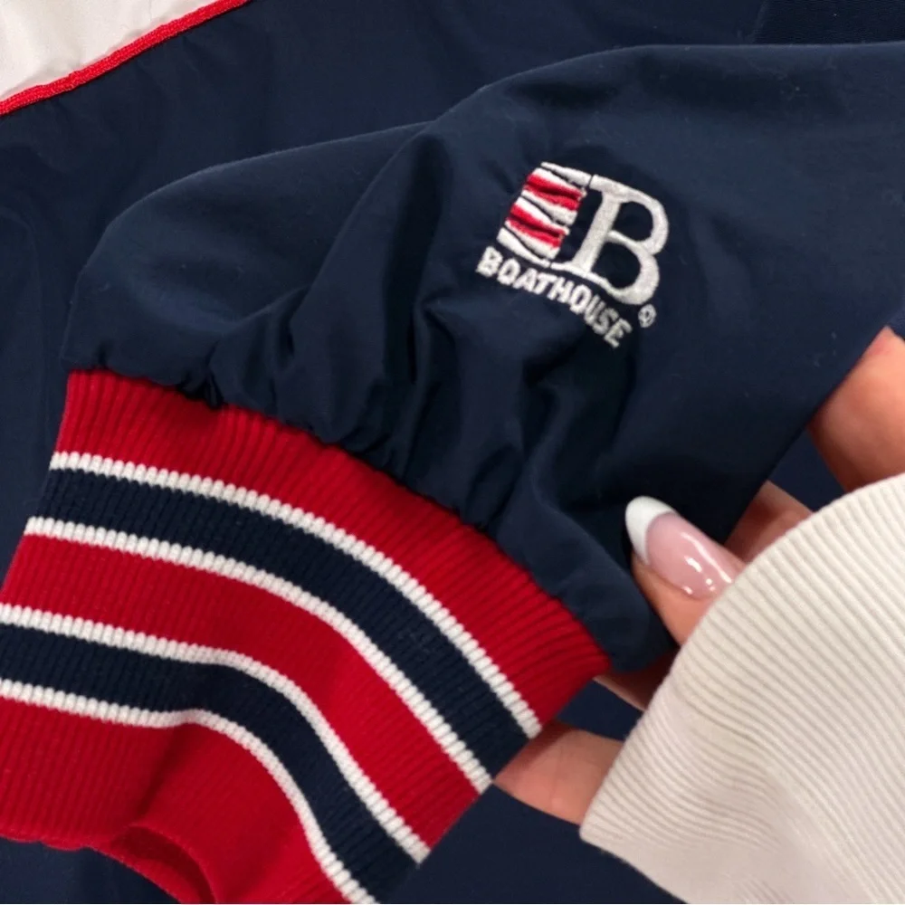 Boathouse Men’s Vintage Lacrosse Jacket 90s Windbreaker Large